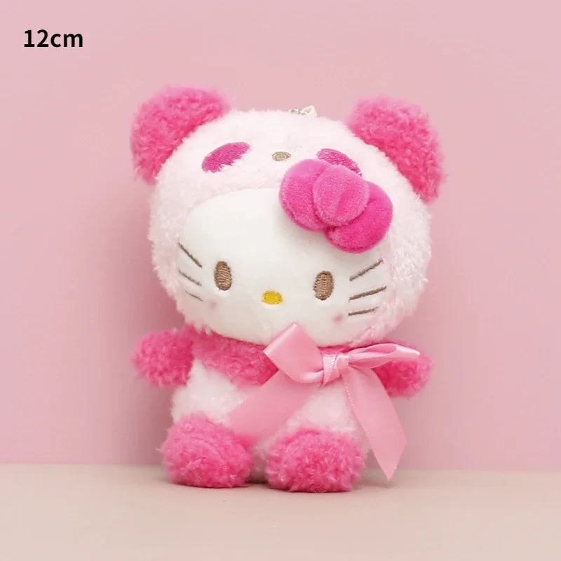 Sanrio Limited Collection Kuromi Cinnamoroll My Melody Plush Toy Kawaii Hello Kitty (Pink Bear) - 12cm 10-15CM Animals - Tophatter Daily Deals