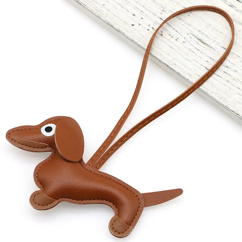 Dachshund Pu Leather Bag Charm Baseball Keychain Gift - Tophatter Daily Deals