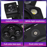 Moving Head Disco Lighting 6 Arms RGBW LED Strobe Lighs Disco Party Lights - Tophatter Daily Deals