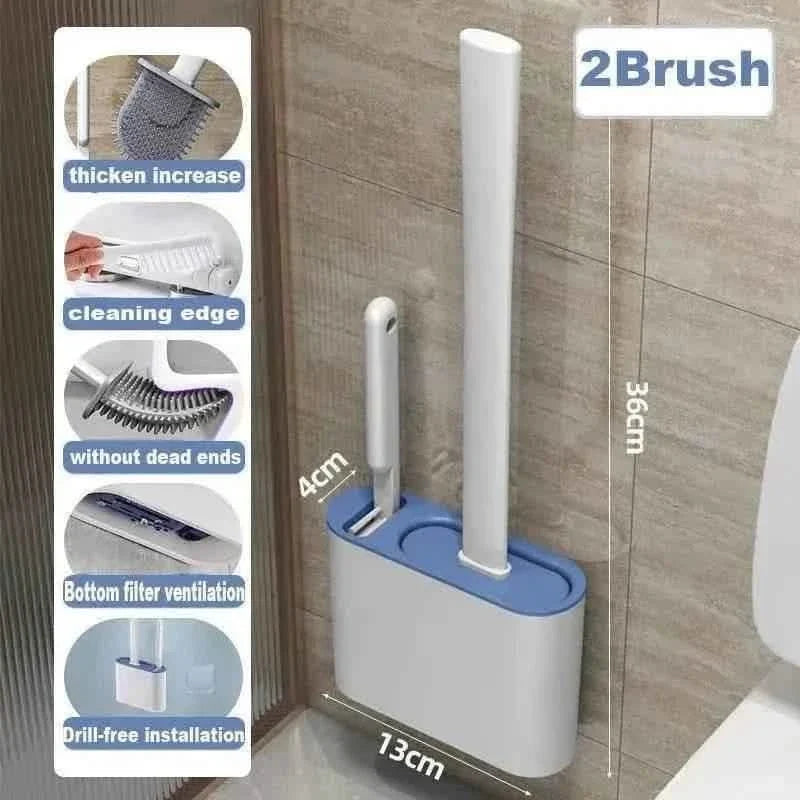 Wall Hanging Toilet Brush With Holder Bath - Tophatter Daily Deals