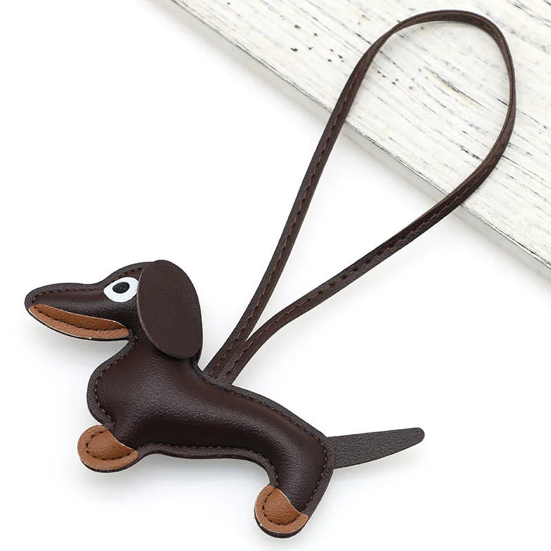 Dachshund Pu Leather Bag Charm Baseball Keychain Gift - Tophatter Daily Deals
