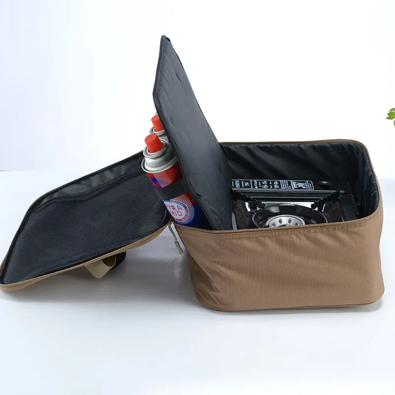 Camping Stove Gas Tank Storage Bag Khaki Camp Cooking - Tophatter Daily Deals