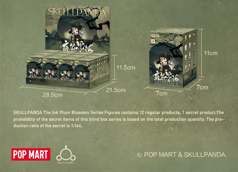 Genuine Pop Mart Skullpanda The Ink Plum Blossom Series Blind Box Mythical - Tophatter Daily Deals