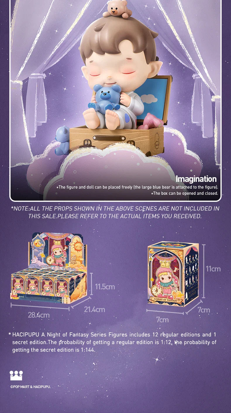 Genuine Pop Mart Hacipupu A Night of Fantasy Series Figure Blind Box Mythical - Tophatter Daily Deals