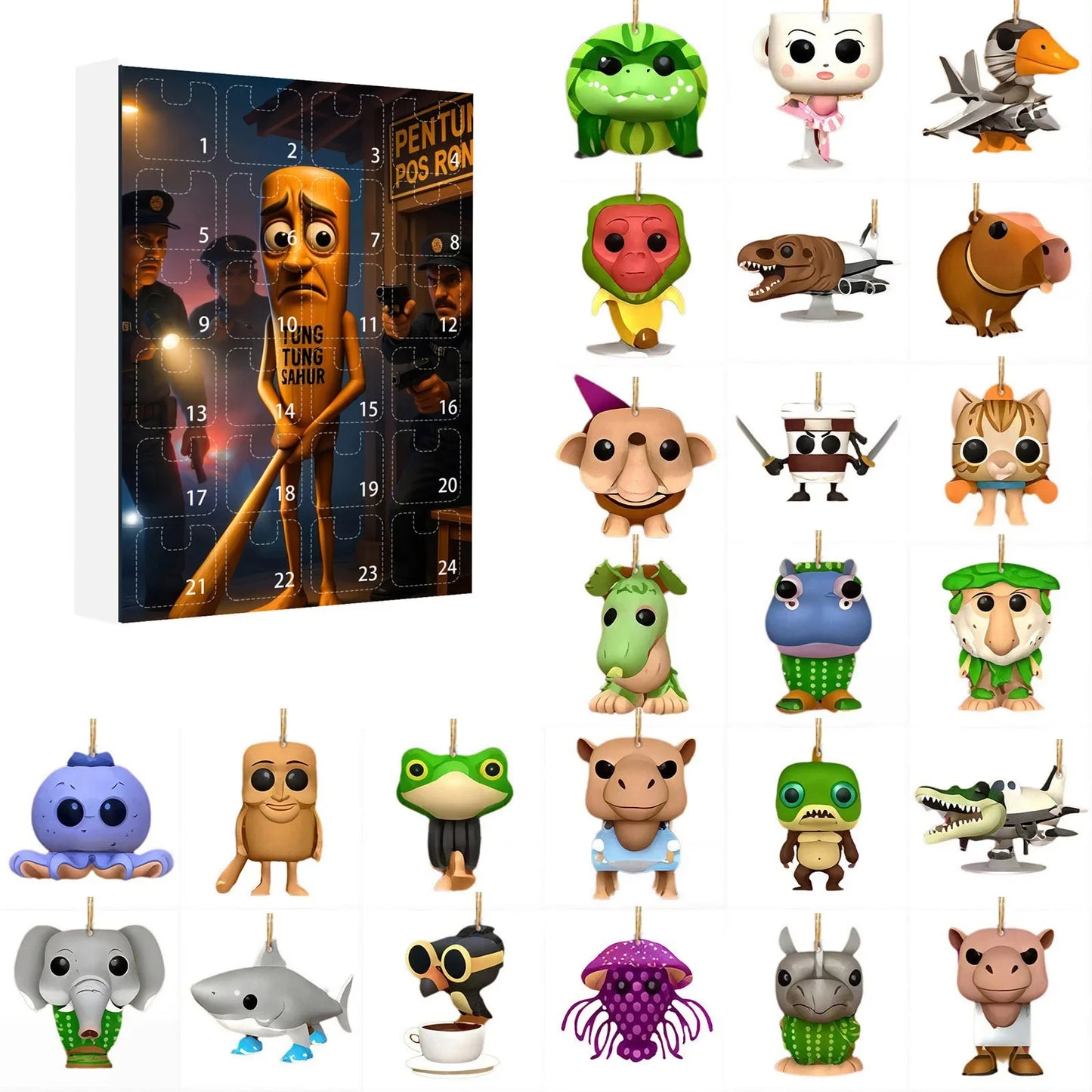 Advent Calendar 24 Day Italian Brainrot Christmas Keepsake - Tophatter Daily Deals
