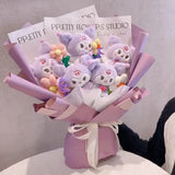 Sanrio Kuromi Plush Toy Bouquet Lavender Flowers - Tophatter Daily Deals