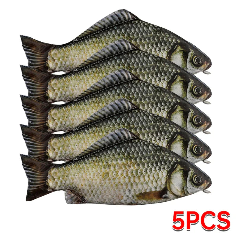 Creative Simulated Salted Fish Pencil Case Large Capacity Pencils Pouch Cute Pencil Bag Funny Back to School Acsesories Gift 5PCs pencil bags - Tophatter Daily Deals