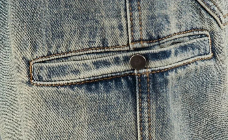 Oversized Men's Denim Jeans - Loose Straight Cut, Washed - Tophatter Daily Deals