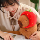 Kawaii Snack Attack: Hamburger Capybara Dog Pig Capibaras Pizza Bubble Tea Cushion Plush Animals - Tophatter Daily Deals