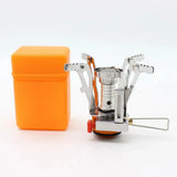 3000W Foldable Camping Gas Stove Silver Camp Cooking - Tophatter Daily Deals