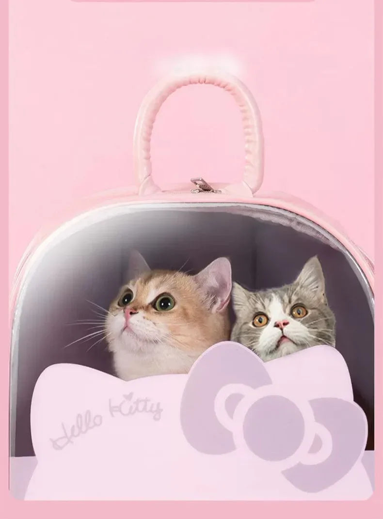 Hello Kitty Window Breathable Travel Bag Pet Small Dog Cat Carrier Backpack Animals - Tophatter Daily Deals