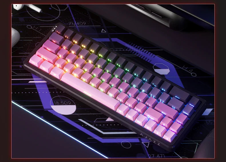 Mechanical Keyboard Sixty Mini Wireless ARGB Magnetic Hall - Tophatter Daily Deals