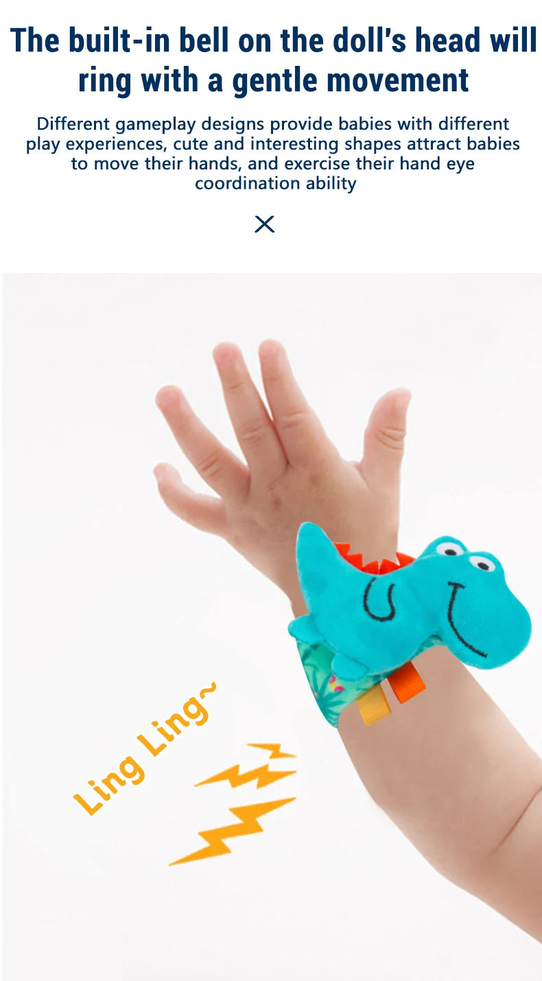 Baby Wrist Rattle Set Newborn Sensory Toys Soothing Gift - Tophatter Daily Deals