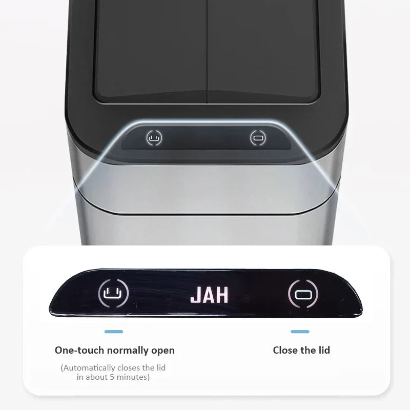 Trash Can 20L Stainless Steel Sensor Kitchen Bin Hands Free - Tophatter Daily Deals