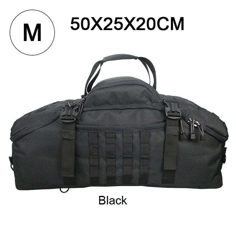 3-in-1 Travel Duffel Bag Convertible Black Duffel Bags - Tophatter Daily Deals