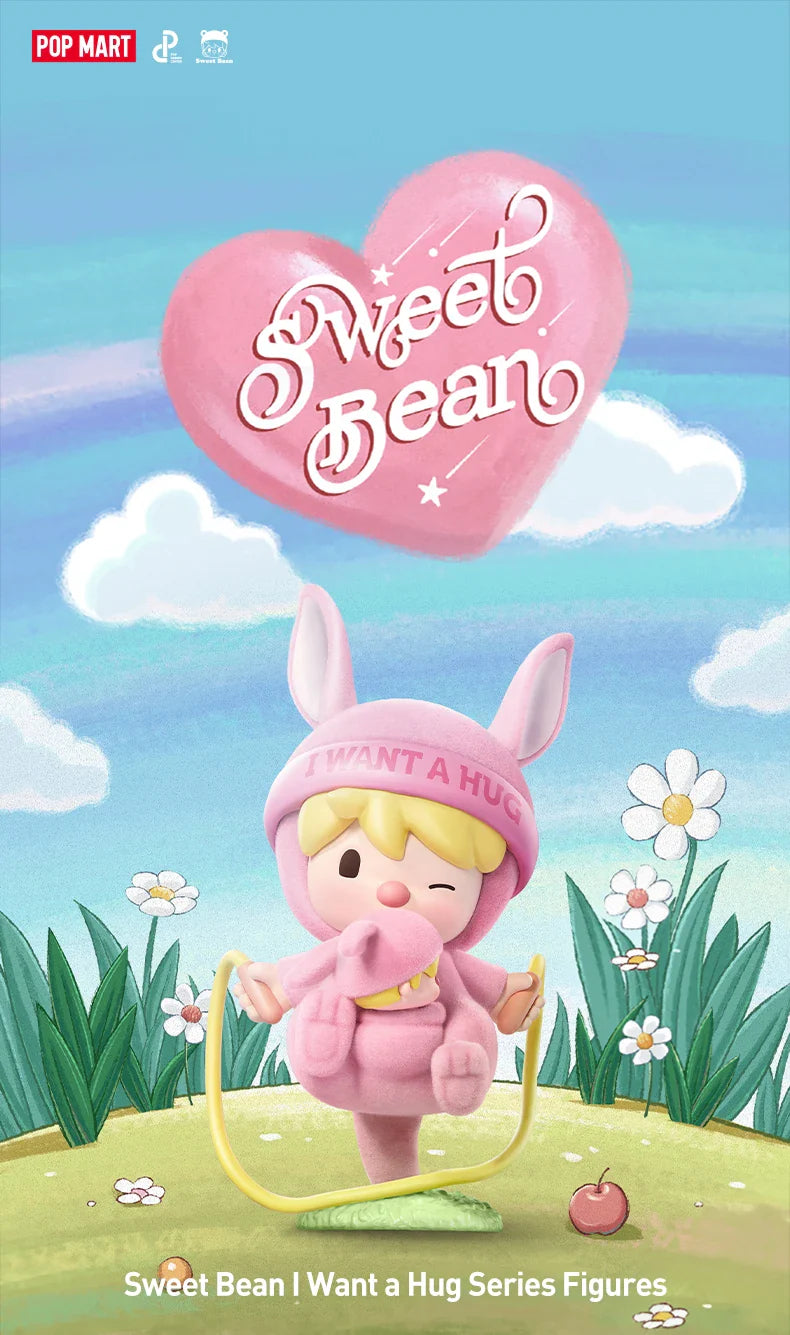 Genuine Pop Mart Sweet Bean I Want a Hug Series Figures Blind Box Animals - Tophatter Daily Deals