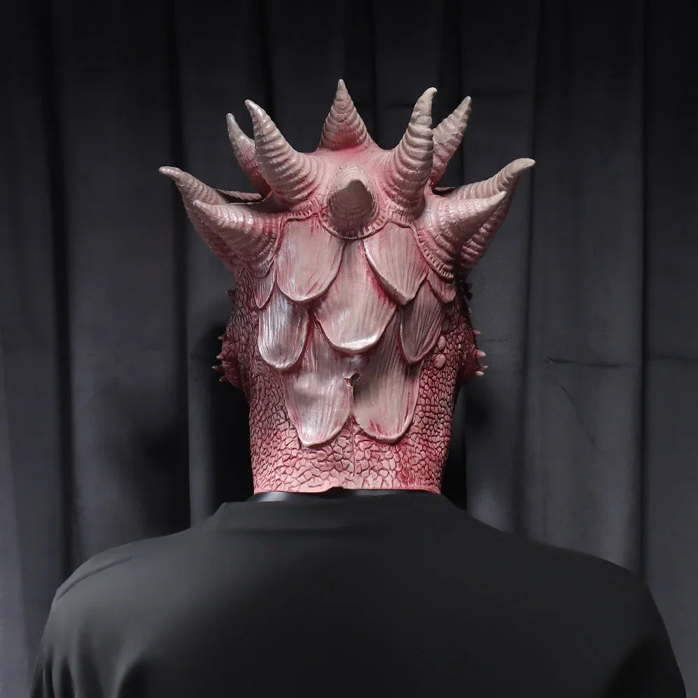 Dragon Mask Latex Cosplay Helmet Halloween 2025 Realistic - Tophatter Daily Deals