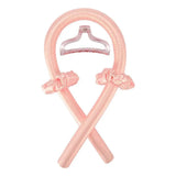 Heatless Curling Rod Headband No Heat Silk Curls Ribbon Hair Rollers Sleeping Soft Headband Lazy Hair Curlers Hair Styling Tools Orange-pinkwith Clip CHINA - Tophatter Daily Deals