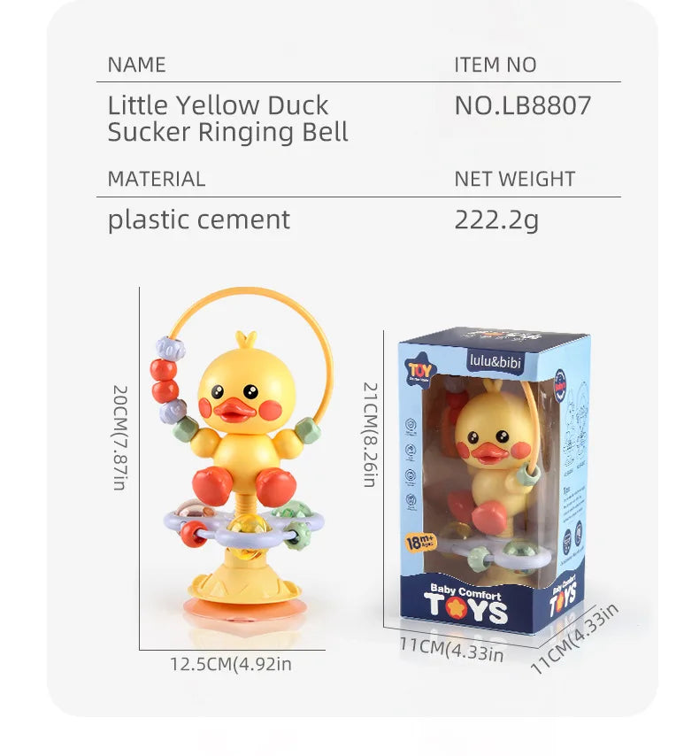 Baby Soothing Rattle Suction Cup Newborn Sensory Toys - Tophatter Daily Deals