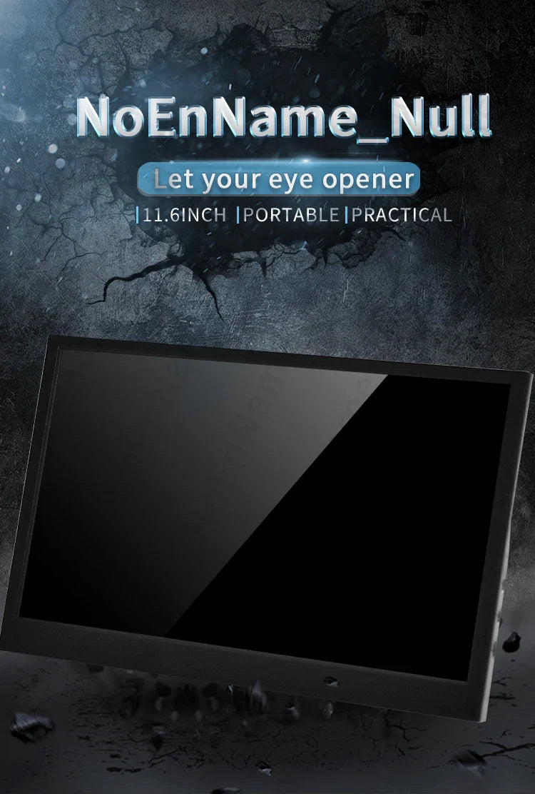 11.6 Inch Portable Monitor HDMI TFT Gaming Display - Tophatter Daily Deals