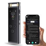 AI Voice Recorder 64GB Aluminum Dictaphone Transcribe Space Gray 64 GB - Tophatter Daily Deals