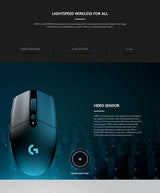 Wireless Lightweight Gaming Mouse HERO Sensor 12K DPI - Tophatter Daily Deals