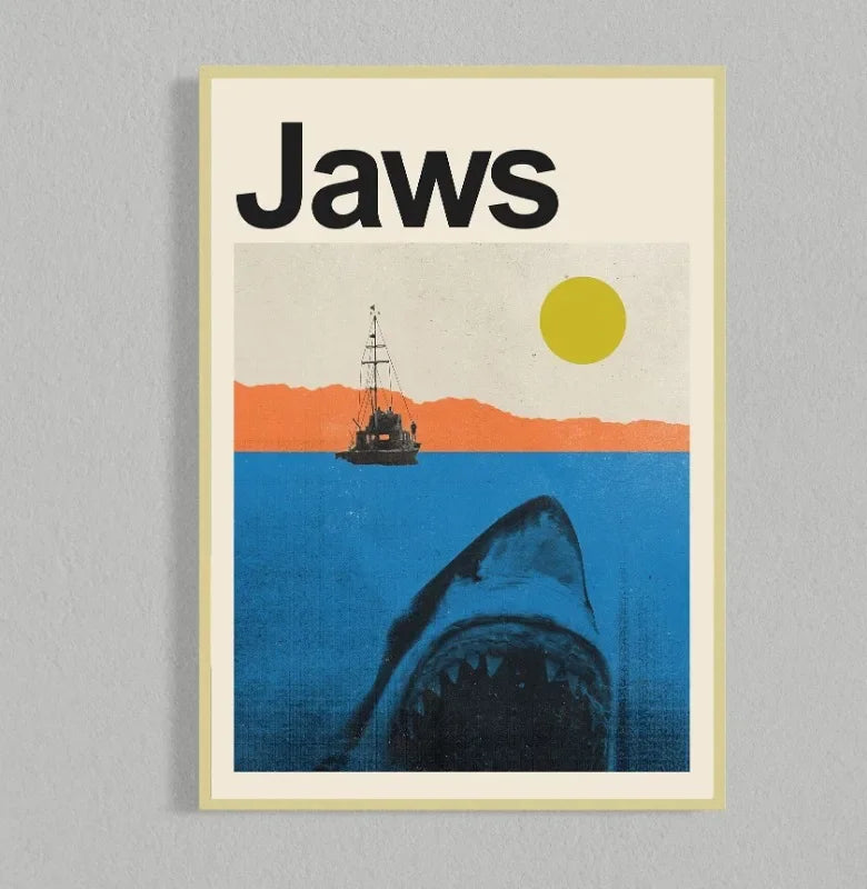 Retro Movie Poster Canvas Collage Mid Century Wall Art 4 - Tophatter Daily Deals