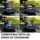 4200W Camping Gas Stove Black Camp Cooking - Tophatter Daily Deals