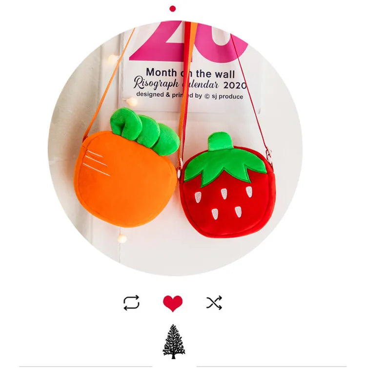 Red Strawberry Crossbody Bag Gold Chain Fruit - Tophatter Daily Deals