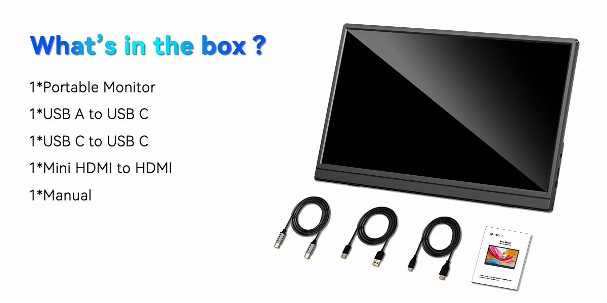 Portable 15.6 Inch 1080P Gaming Monitor 60Hz Second Screen - Tophatter Daily Deals