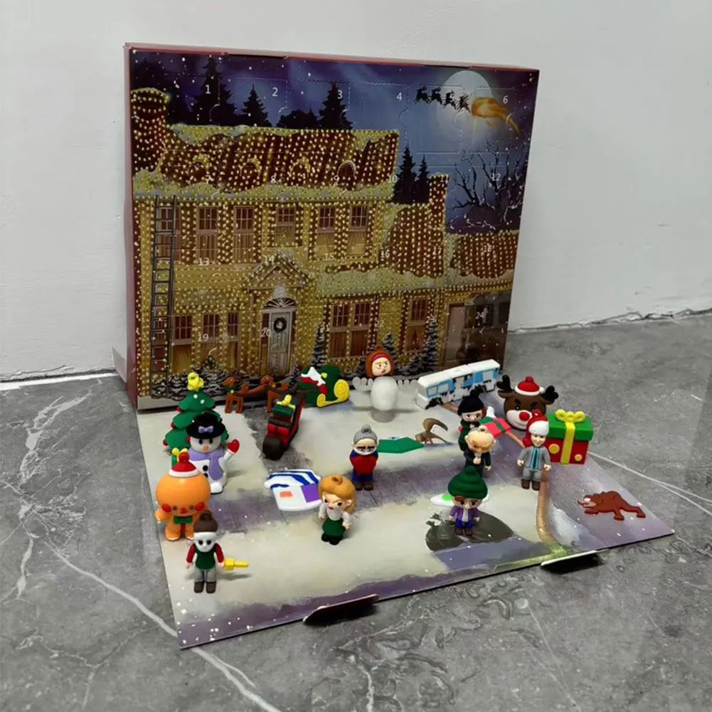 Advent Calendar 24 Days 3D Figures Christmas Countdown Gift - Tophatter Daily Deals