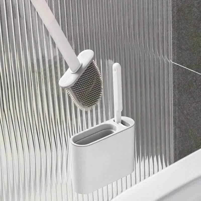 Wall Hanging Toilet Brush With Holder Bath - Tophatter Daily Deals