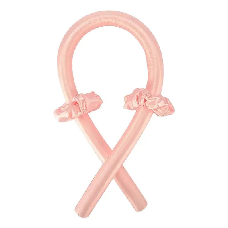 Heatless Curling Rod Headband No Heat Silk Curls Ribbon Hair Rollers Sleeping Soft Headband Lazy Hair Curlers Hair Styling Tools Orange-pink no Clip CHINA - Tophatter Daily Deals