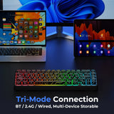 Mechanical Keyboard M67 67 Key Gasket Hot Swappable RGB - Tophatter Daily Deals