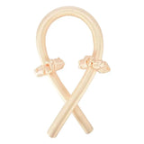Heatless Curling Rod Headband No Heat Silk Curls Ribbon Hair Rollers Sleeping Soft Headband Lazy Hair Curlers Hair Styling Tools Champagne no Clip CHINA - Tophatter Daily Deals