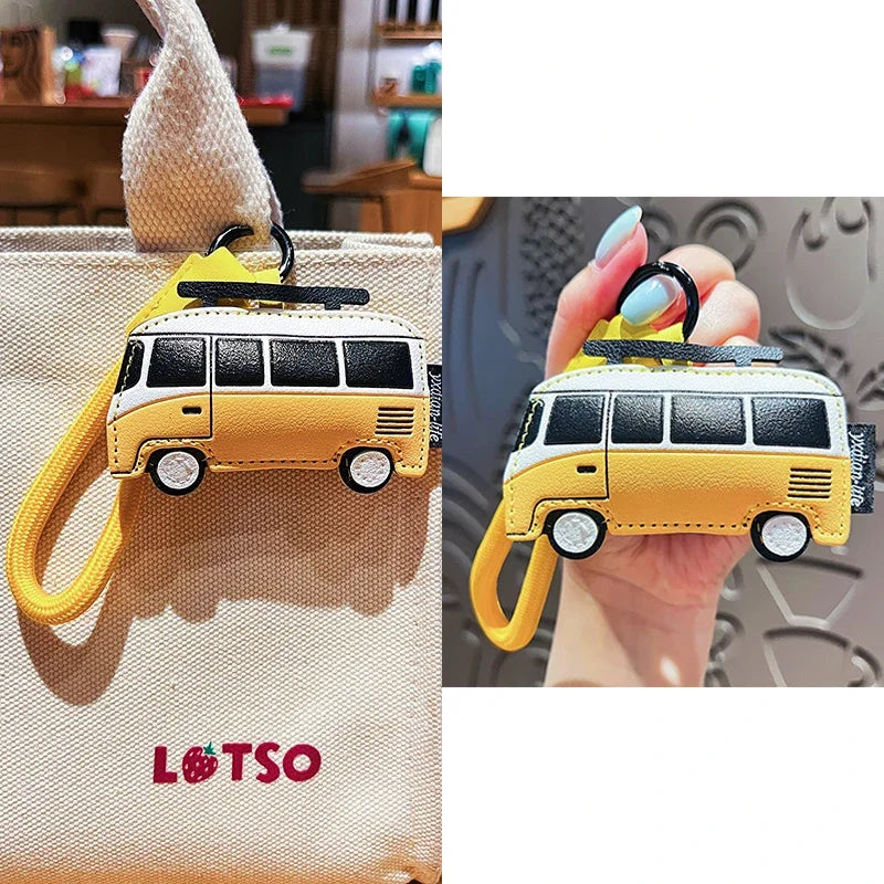 Leather Keychain Handmade Transportation Charm Gift 2025 - Tophatter Daily Deals