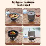 16000W High-Pressure Camping Gas Stove Black Camp Cooking - Tophatter Daily Deals