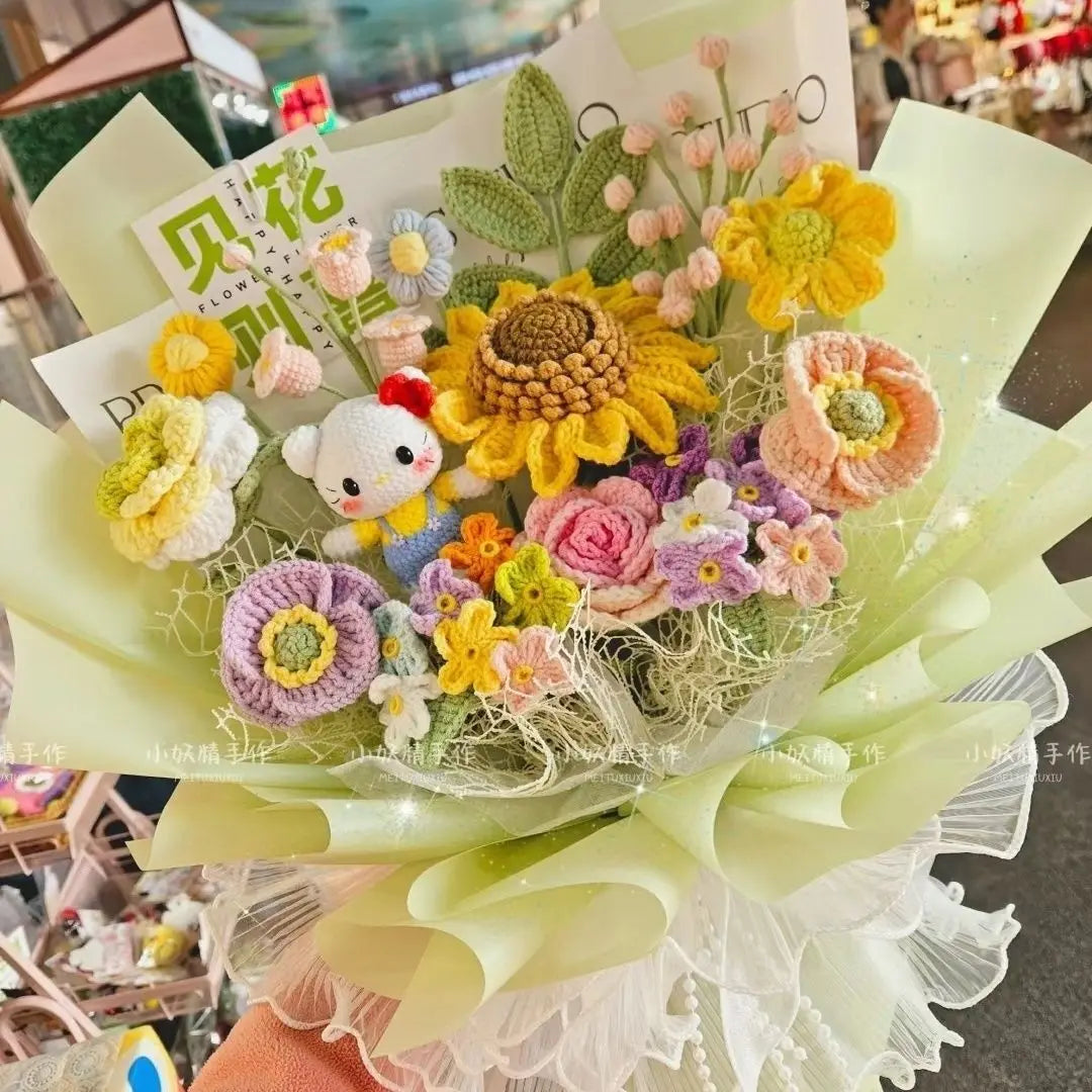 Disney Duffy & Friends - StellaLou Plush Toy Bouquet Hello Kitty (Green) Flowers - Tophatter Daily Deals