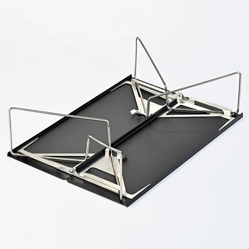 Pop-Up Outdoor Mini Folding Table Black Camp Furniture - Tophatter Daily Deals