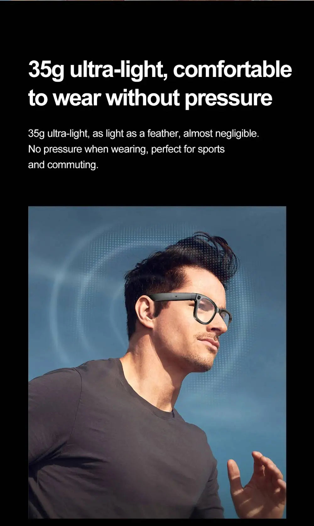 AI Smart Glasses 720P Translation Camera Sunglasses - Tophatter Daily Deals