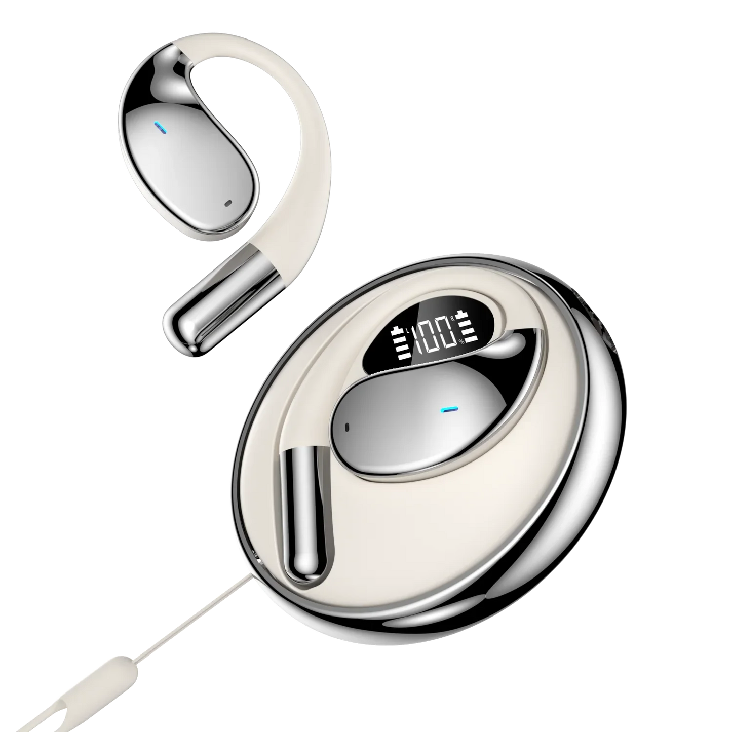 AI Voice Translator Earbuds Mini Wireless Stereo Travel White - Tophatter Daily Deals