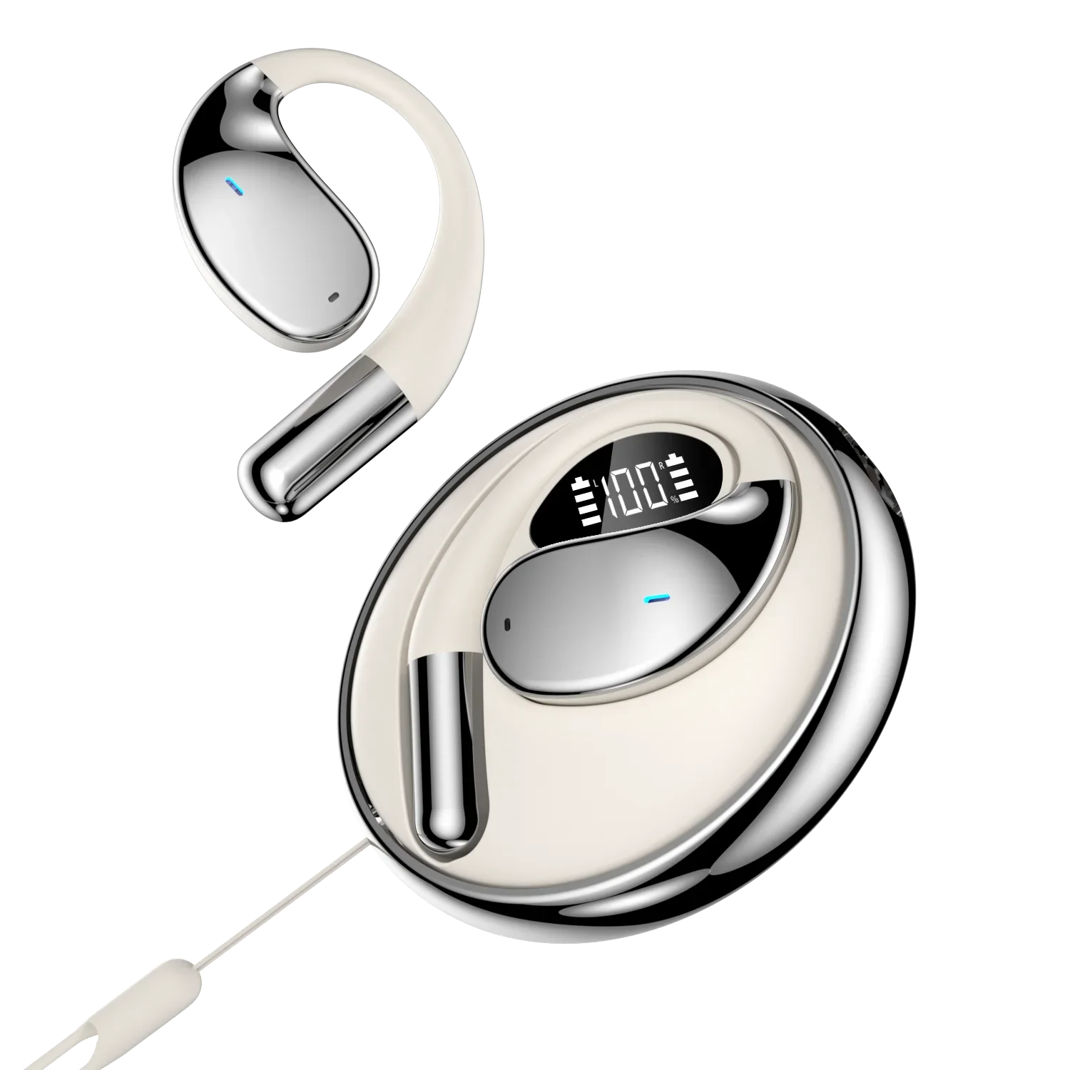 AI Voice Translator Earbuds Mini Wireless Stereo Travel White - Tophatter Daily Deals