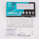 Mechanical 65 Percent Magnetic Wired Keyboard RGB Backlit - Tophatter Daily Deals