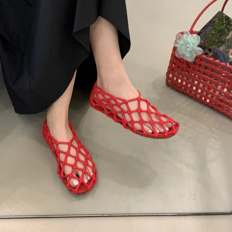 Breathable Women’s Ballet Flats - Mesh Weave, Summer - Tophatter Daily Deals