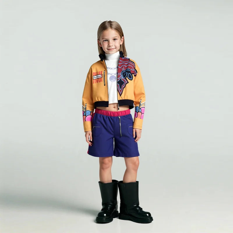 Lightweight Girls Kpop Costume - Jacket Skirt, Cotton - Tophatter Daily Deals