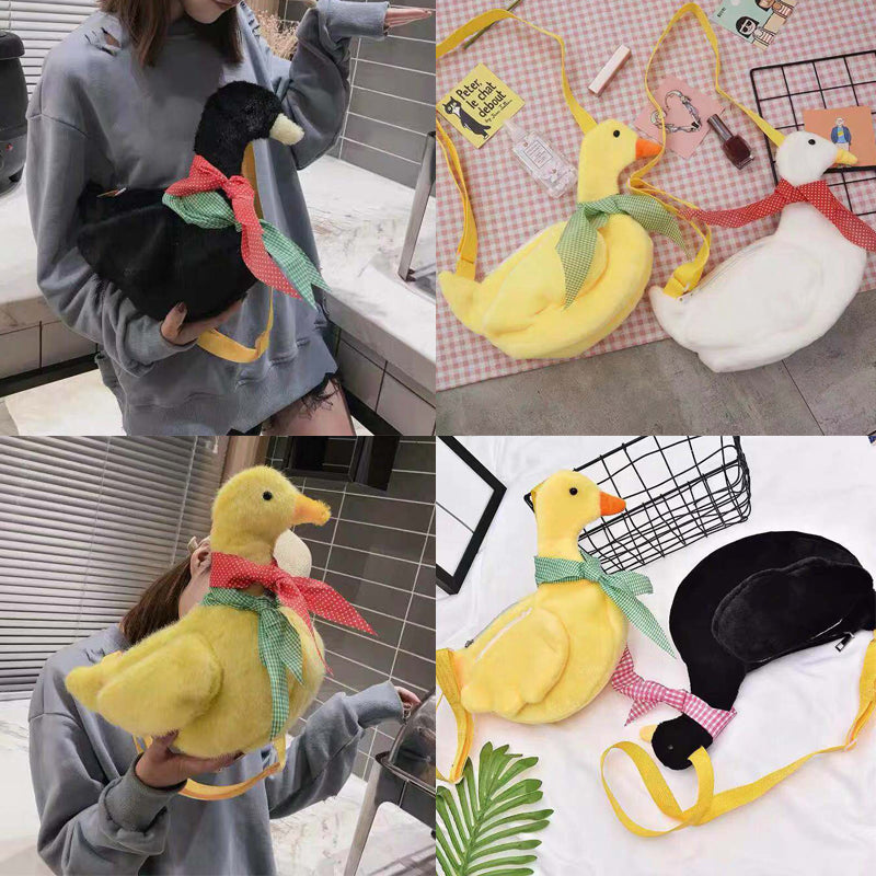 Duck Plush Purse Goose Crossbody Shoulder Messenger Bag Animals - Tophatter Daily Deals