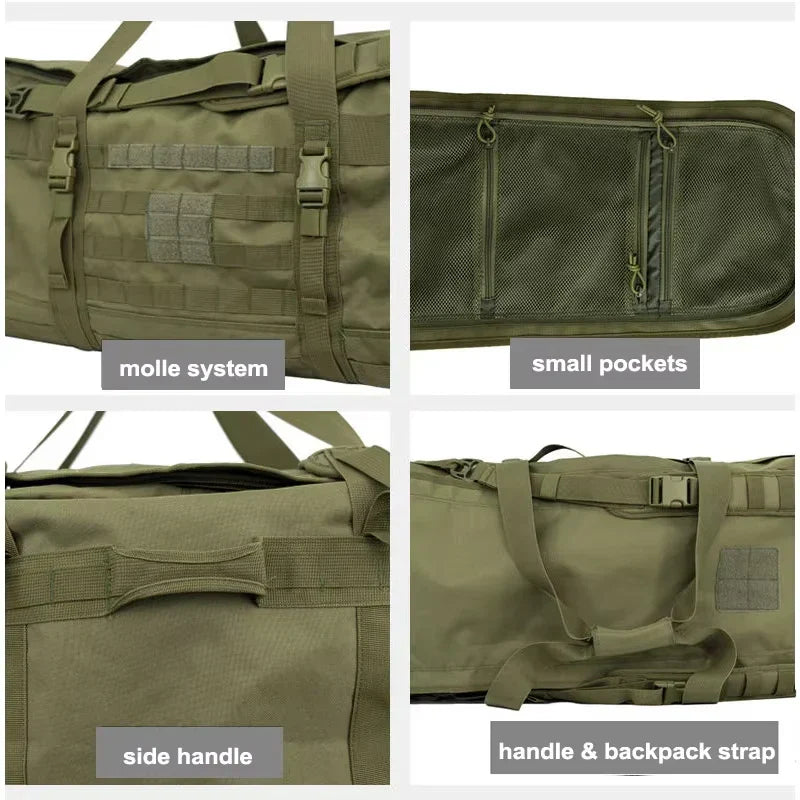 106L Tactical Duffel Bag Camping Green Duffel Bags - Tophatter Daily Deals