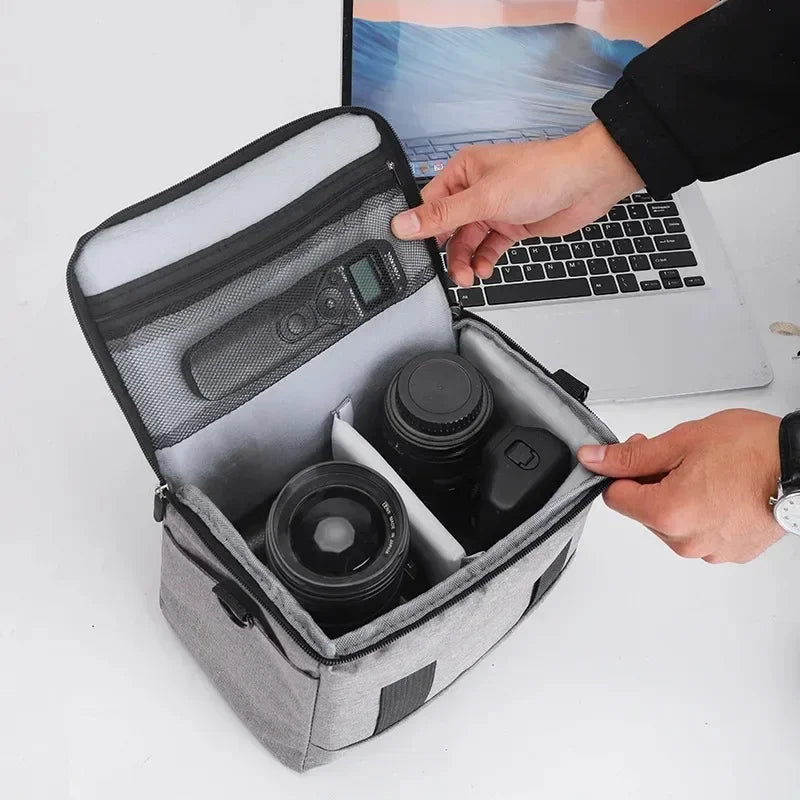 Camera Shoulder Bag Crossbody Grey Camera Bags & Cases - Tophatter Daily Deals