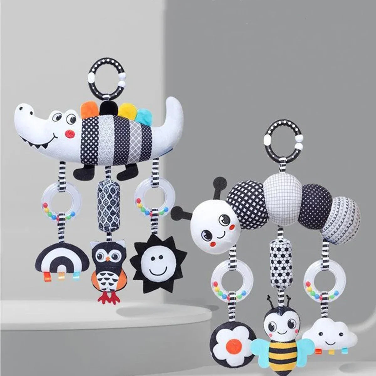 Baby Rattle Stroller Hanging Toy Newborn Sensory Toys - Tophatter Daily Deals