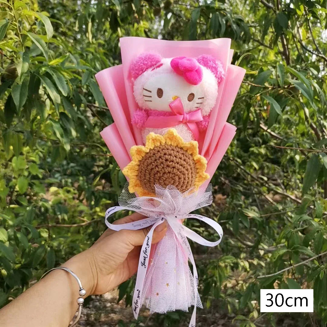 Sanrio Hello Kitty Plush Bouquet Flowers Hello Kitty (Sunflower) Flowers - Tophatter Daily Deals